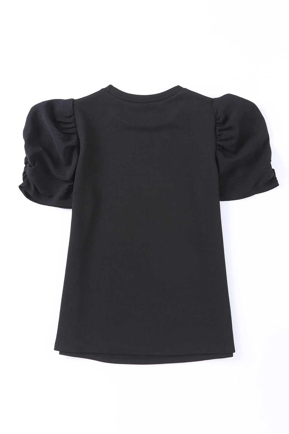 Round Neck Puff Sleeve Top